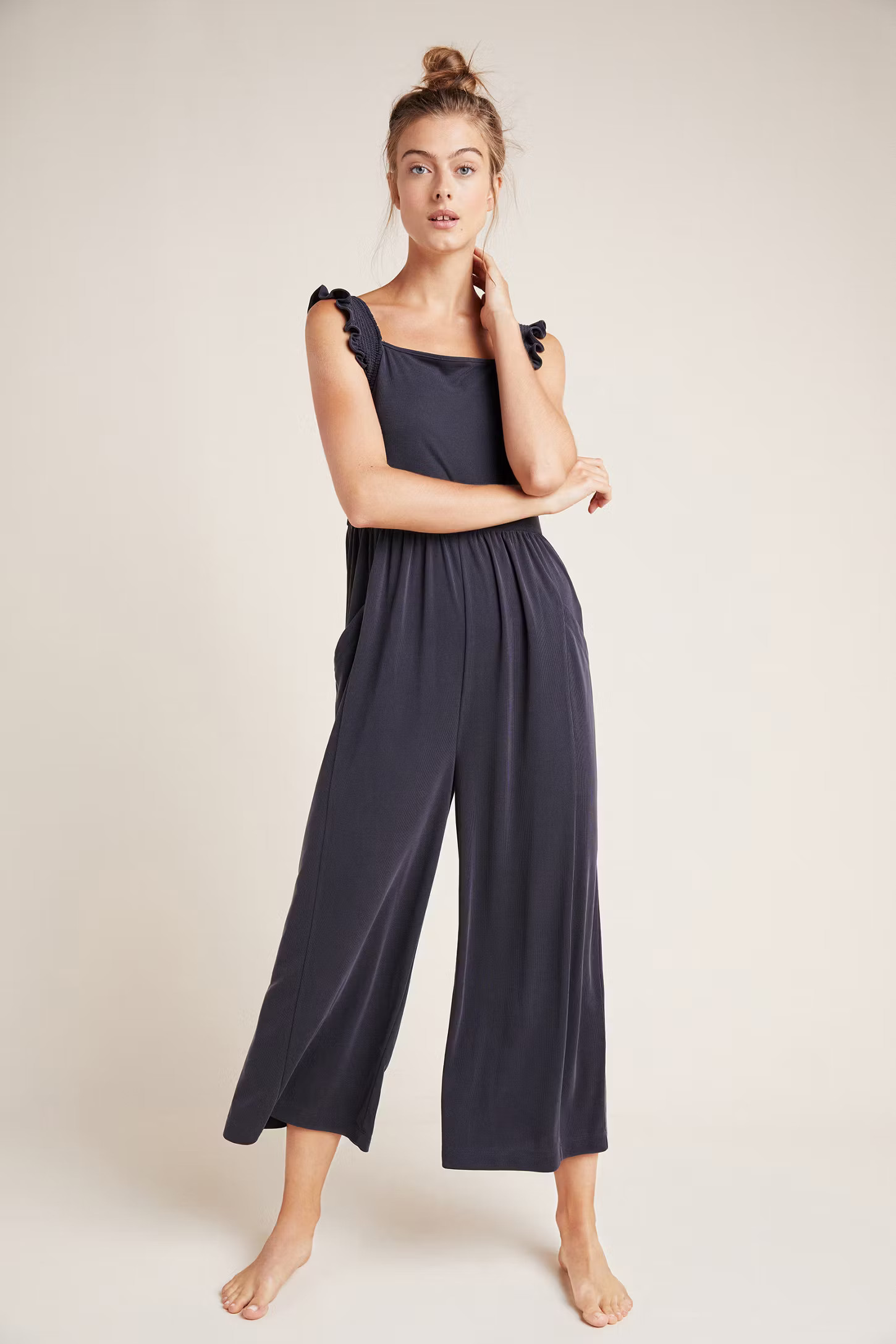 Billie Ribbed Cupro Jumpsuit | Anthropologie (US)