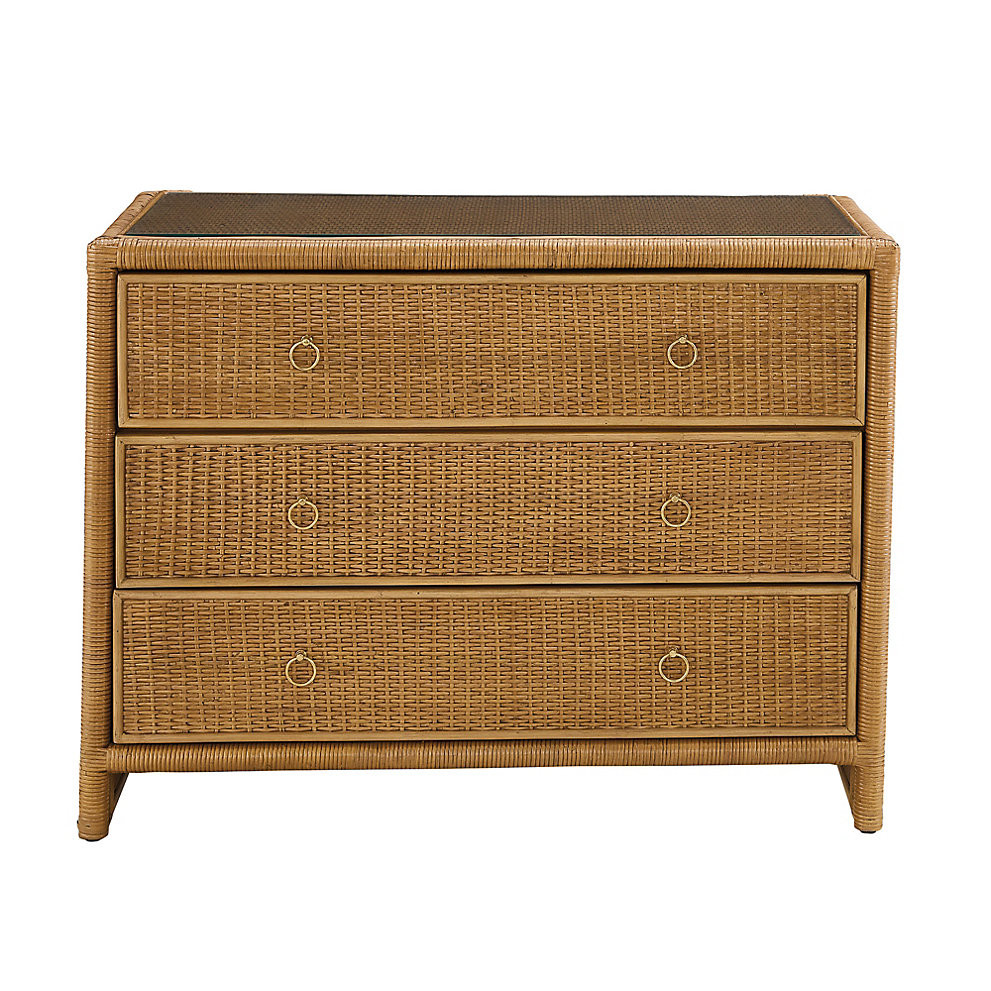 Suzanne Kasler Southport Rattan 3-Drawer Chest | Ballard Designs, Inc.