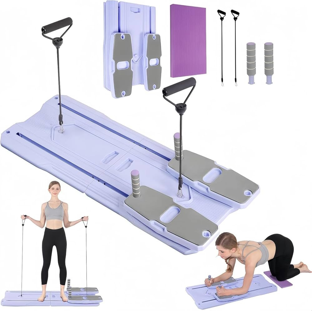 PilatePilates Boards Board - 2025 Pilates Reformer Set for Full Body Workouts, Foldable Ab Core T... | Amazon (US)