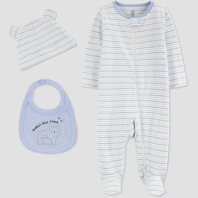 Baby Boys&#39; 3pc Sleep N&#39; Play - Just One You&#174; made by carter&#39;s Blue 3M | Target