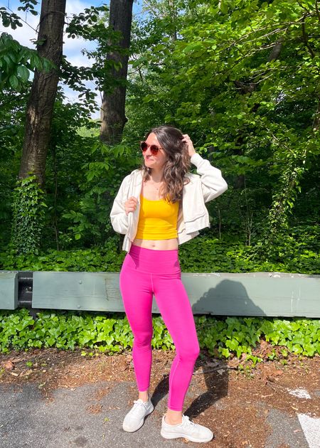 Can’t get enough of these bright colors for workout sets right now! I do love a matching set but it’s been fun to mix & match them, too! I’ve been trying to get out for a walk at least once a day & starting the morning off getting dressed has been helping! 

#LTKActive #LTKSaleAlert #LTKFitness