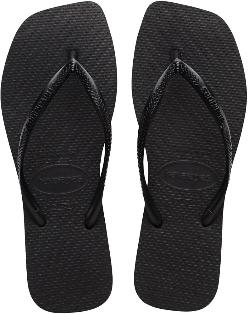 Havaianas Women's Slim Square Solid Flip Flops | Amazon (US)