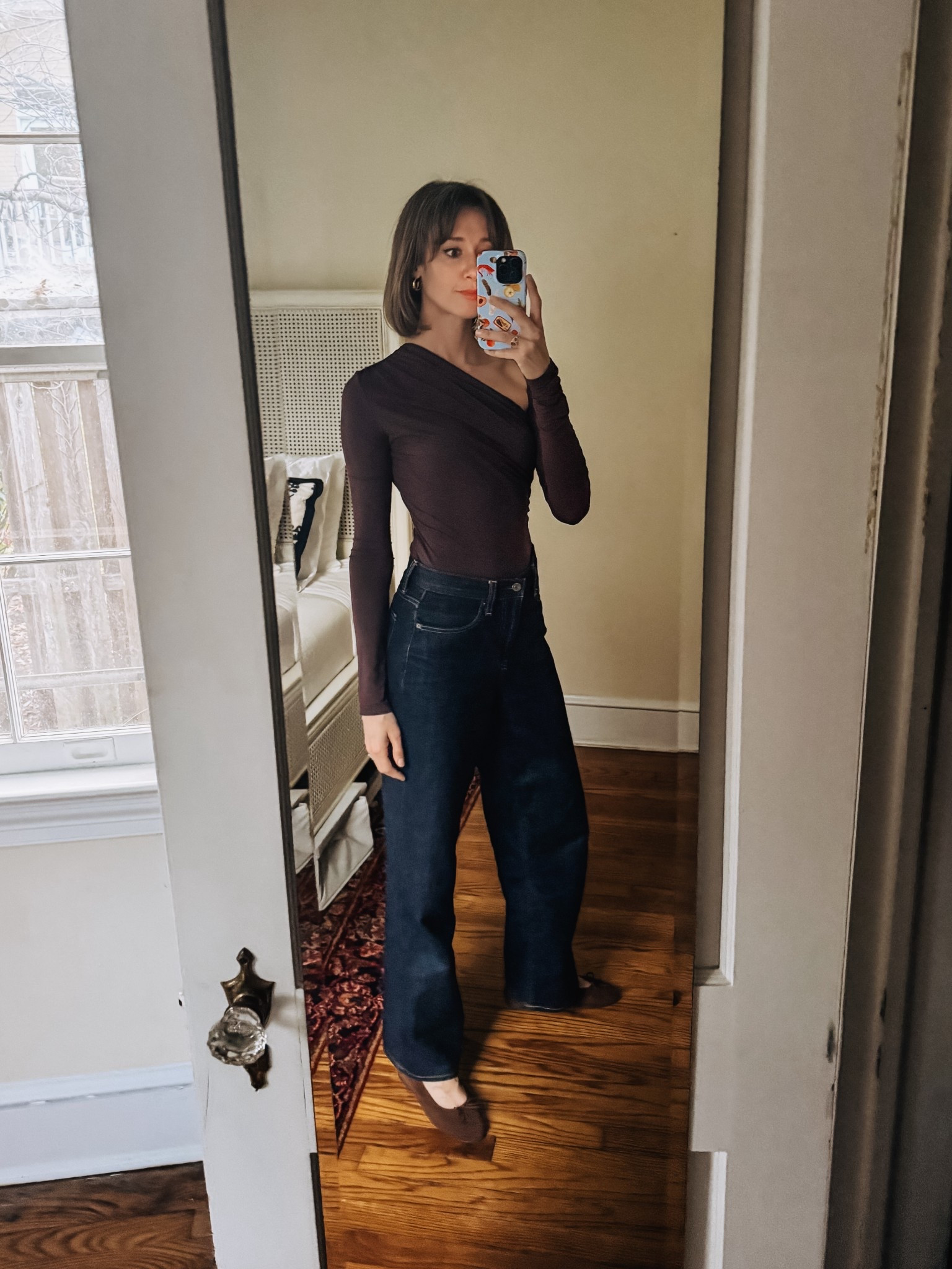 The most flattering chocolate brown top. 👌

#LTKStyleTip #LTKOver40 #LTKSeasonal