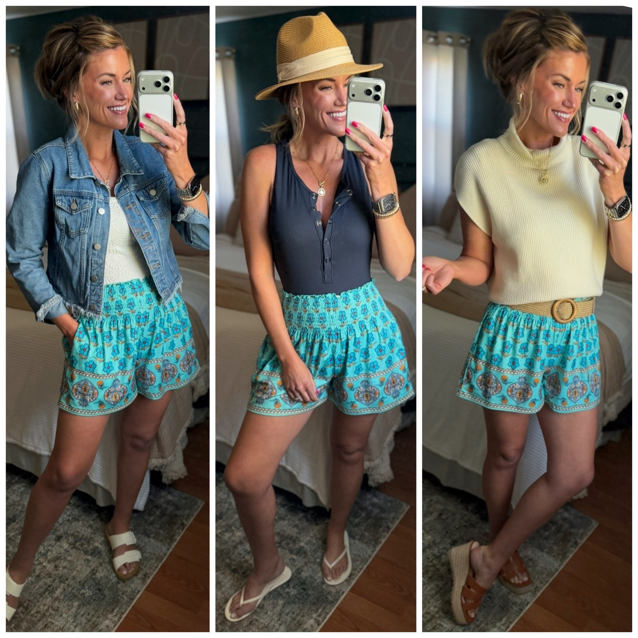 The shorts to pack for vacation. Easy to style multiple ways and they are super comfortable. 
Shorts/ medium
Tank/medium
Jacket/ medium
Suit/ mediumm

#LTKOver40 #LTKTravel