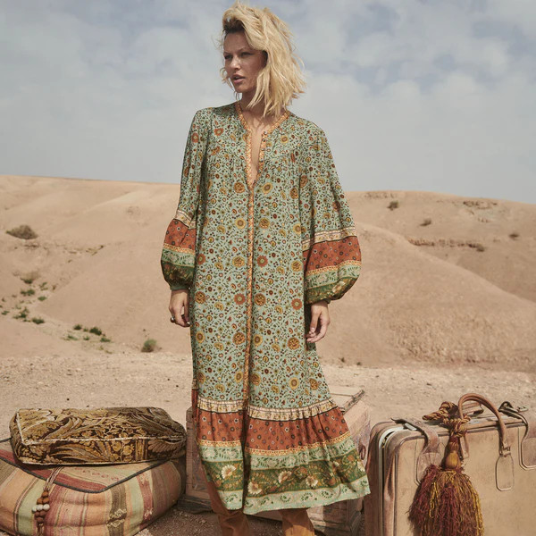 Lady Untamed Button Down Midi Dress | Spell Designs (USA)