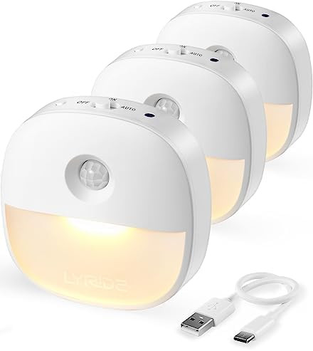 Lyridz Rechargeable Night Light, Motion Sensor Battery Nightlight, Mini Stick-on LED Closet Light... | Amazon (US)