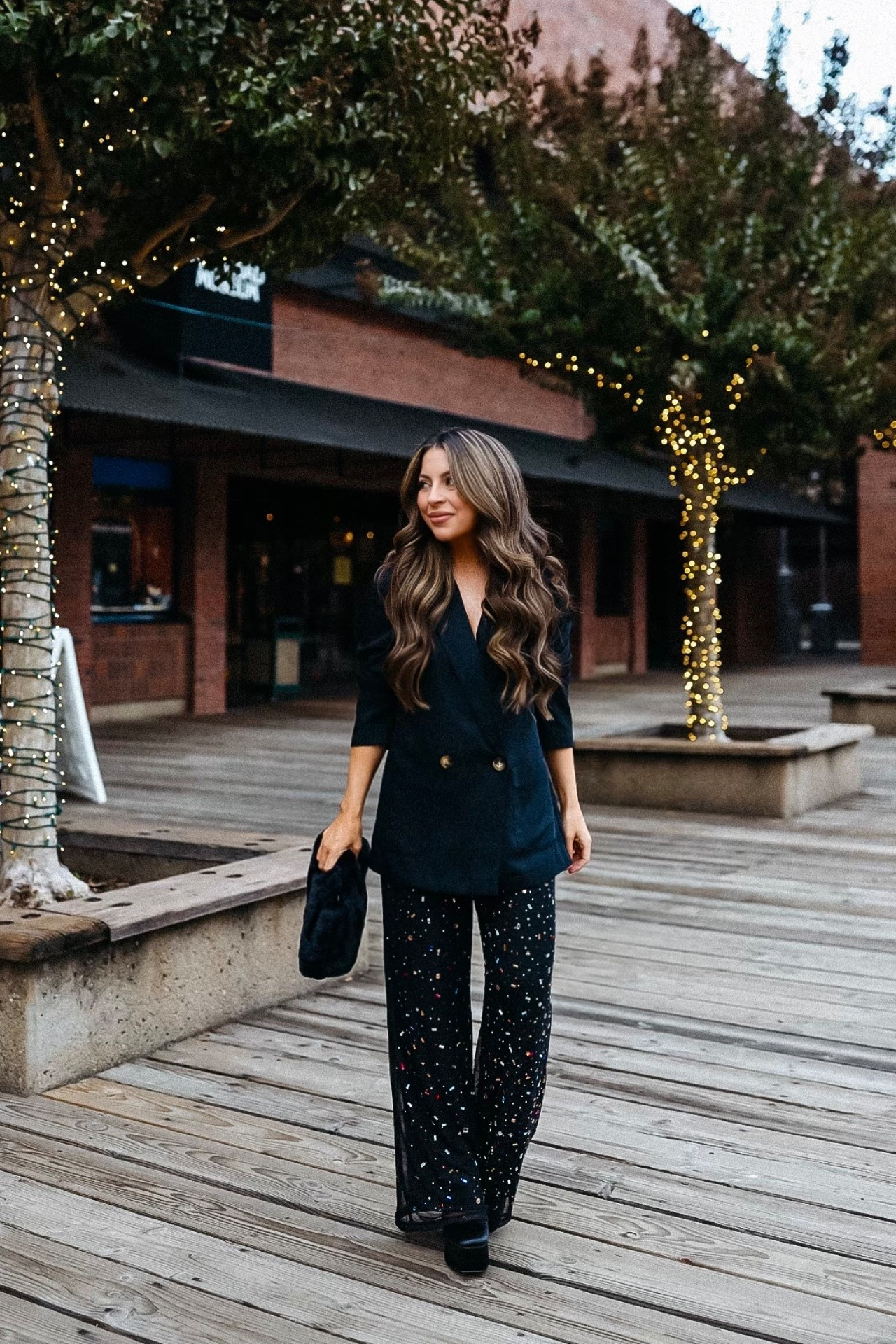 Holiday outfit inspo! Use code JULIAG30 for 30% off my outfit for Anthropologie’s early access Black Friday sale.

Rhinestone pants
Sequin pants
Holiday outfit
Christmas party outfit
Black blazer 

#LTKHoliday #LTKCyberWeek #LTKGiftGuide