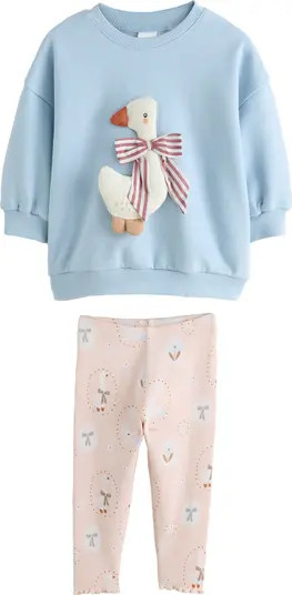 NEXT Kids' Duck Sweatshirt & Leggings Set | Nordstrom | Nordstrom
