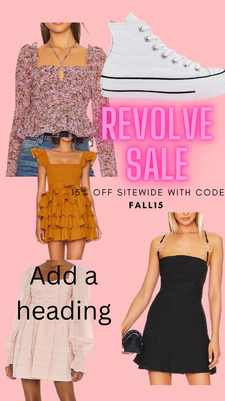 Amazing revolve sale! 15% off site wide with code FALL15

#LTKSeasonal #LTKsalealert #LTKstyletip