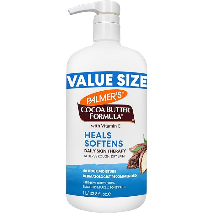 Palmer's Cocoa Butter Formula Daily Skin Therapy Lotion, Pump Bottle, 33.8 Ounces | Amazon (US)