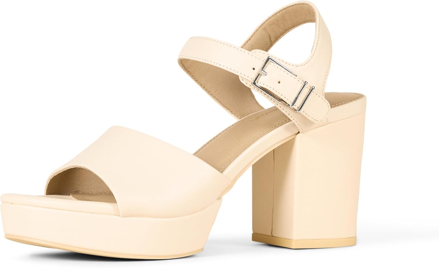 Amazon Essentials Women's Platform Ankle Strap Block Heel Sandal | Amazon (US)