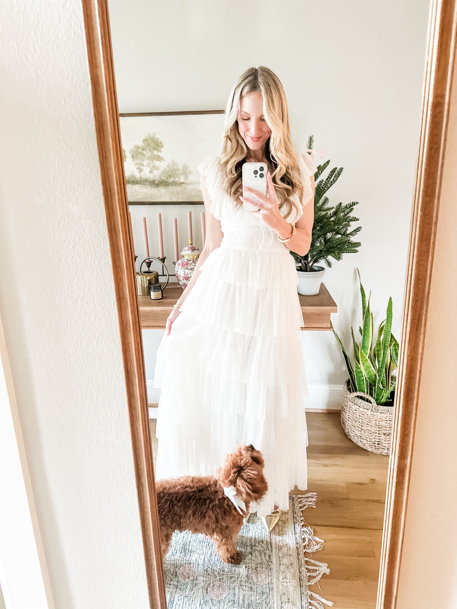 The prettiest dress I’ve ever ordered from Amazon 🤍

White tulle dress
Photoshoot outfit idea
Family photos
Wedding
Bridal shower
Bride

#LTKOver40 #LTKWedding #LTKTall