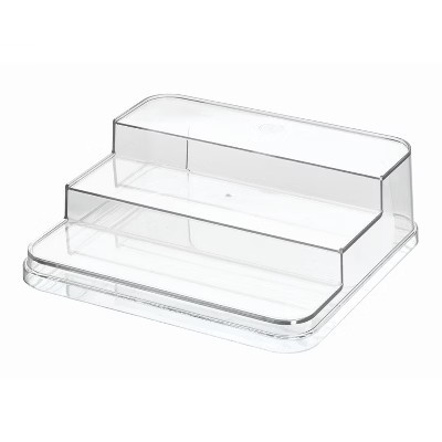 iDesign Crisp Plastic Stadium Spice Rack, 3-Tier Organizer - Clear | Target