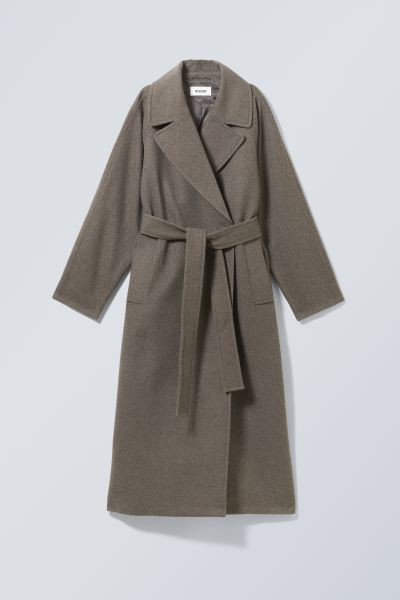 Kia Oversized Wool Blend Coat | H&M (UK, MY, IN, SG, PH, TW, HK)
