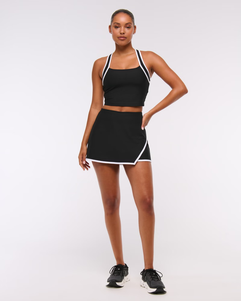 Women's YPB sculptLUX Lined Asymmetrical Wrap Skirt | Women's Clearance | Abercrombie.com | Abercrombie & Fitch (US)