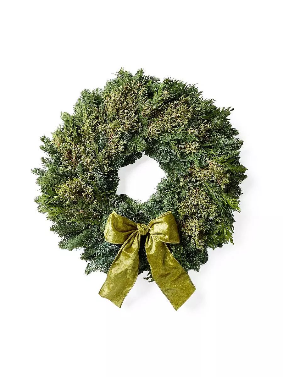 Mixed Evergreen Wreath | Serena and Lily