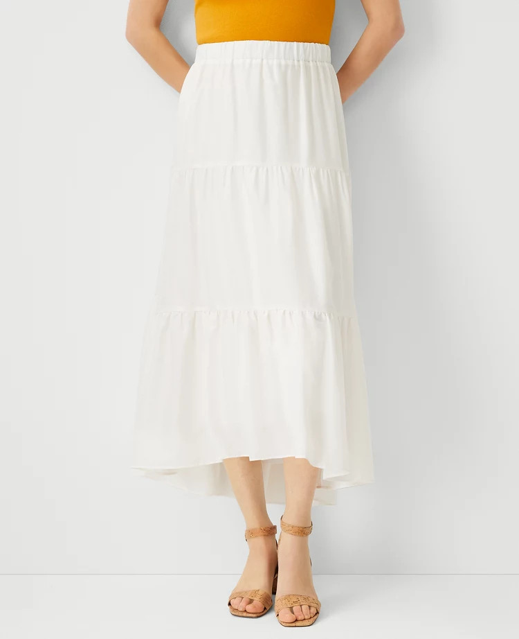 Tiered Full Skirt | Ann Taylor (US)