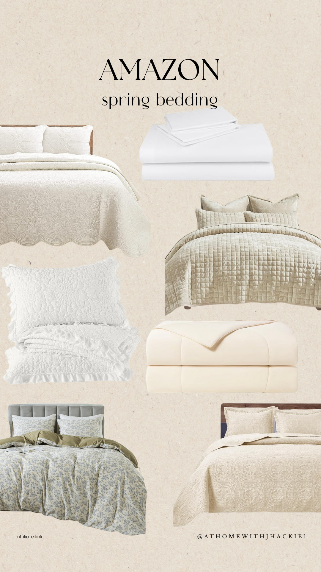 Amazon spring bedding, neutral bedding amazon, white bedding set, quilted coverlet neutral, lightweight spring comforter, cotton bedding amazon, floral bedding spring, textured white bedding, neutral bedroom refresh, cozy spring bedroom, layered bedding look, amazon bedroom finds, organic modern bedroom 

 

#LTKSeasonal #LTKHome