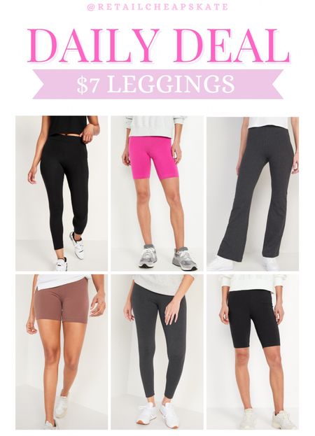 $7 leggings & biker shorts - today only!

#LTKfindsunder50 #LTKfitness #LTKsalealert