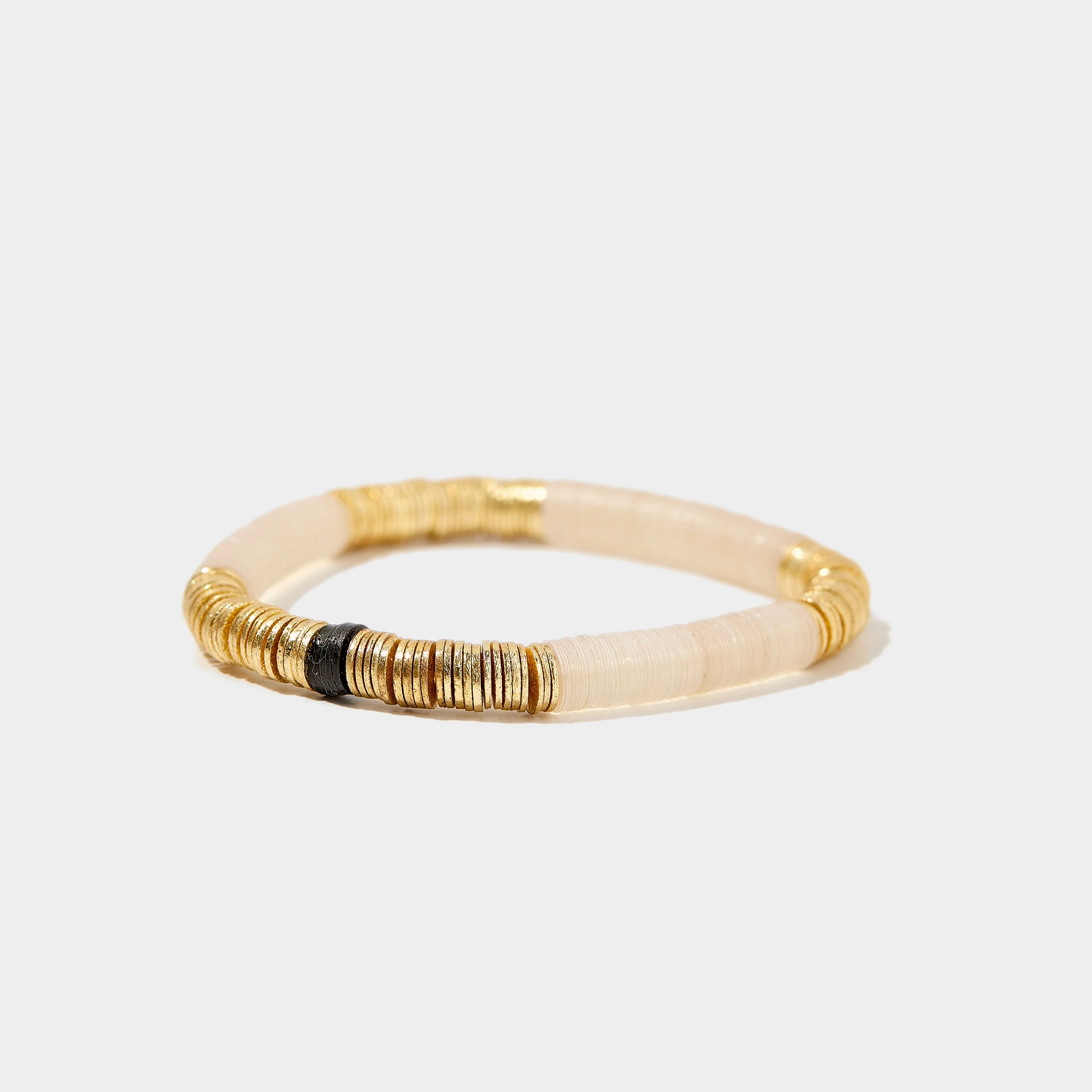 Cream Vinyl Bracelet 8mm | Allie + Bess