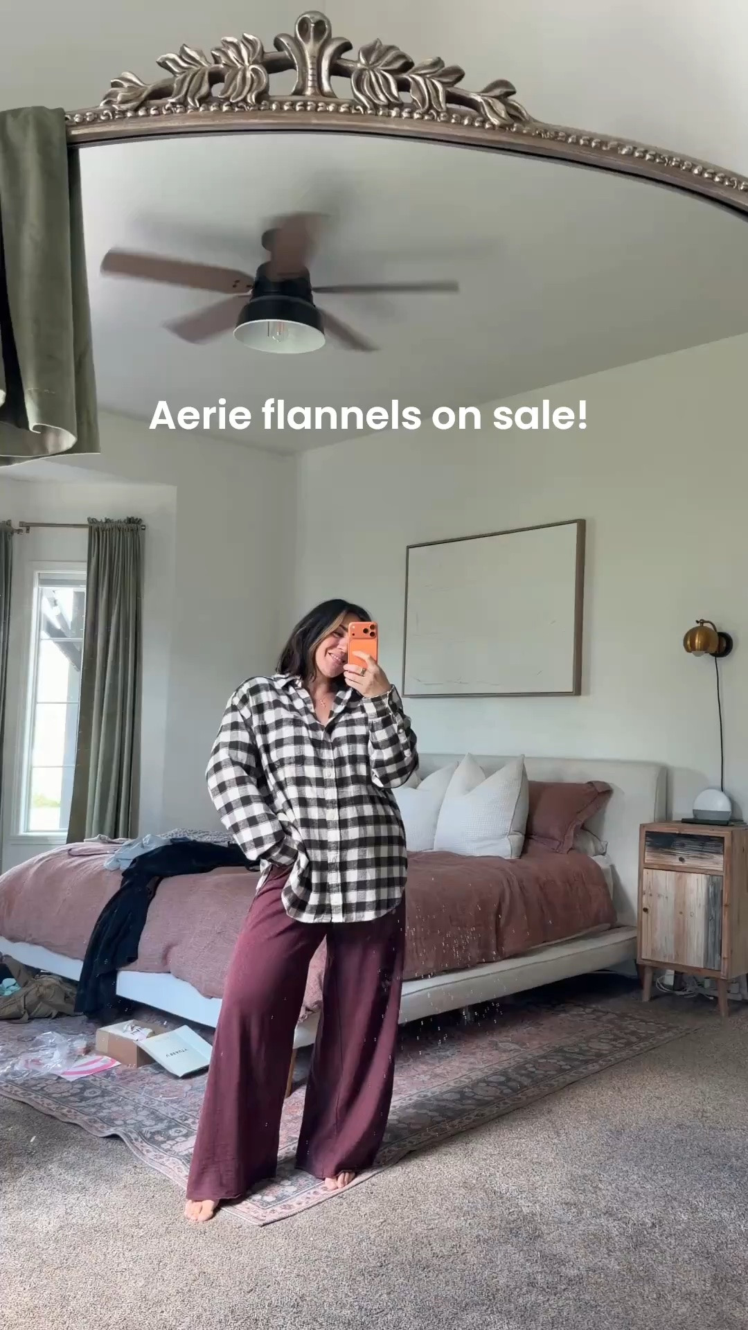 Aerie sale! Top: L (could have done M) 
Bottoms: M (size down)

#LTKSaleAlert #LTKMidsize #LTKSeasonal