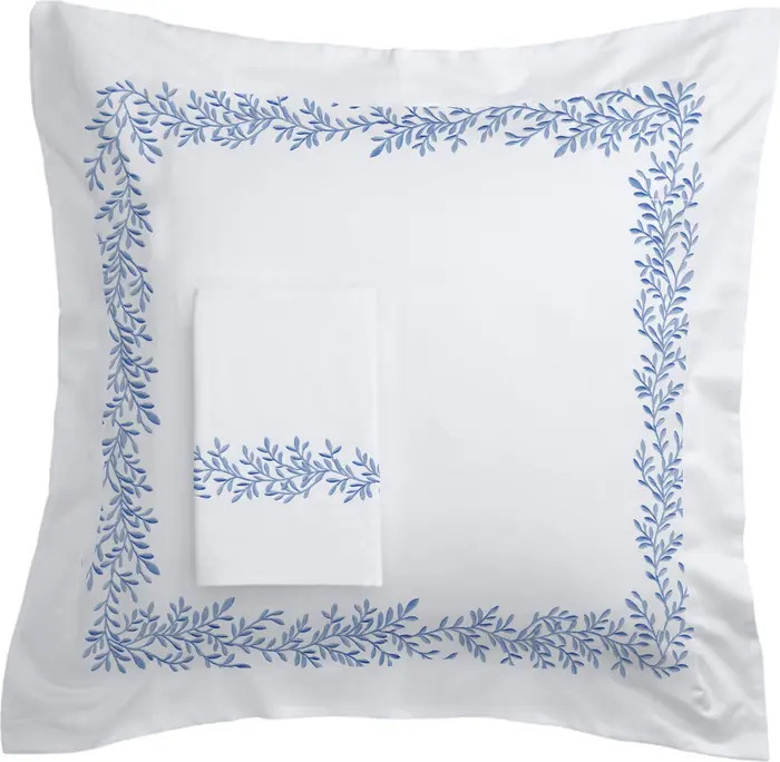 MELANGE HOME 600 Thread Count Cotton Floral Pillow Shams - Set of 2 | Nordstromrack | Nordstrom Rack