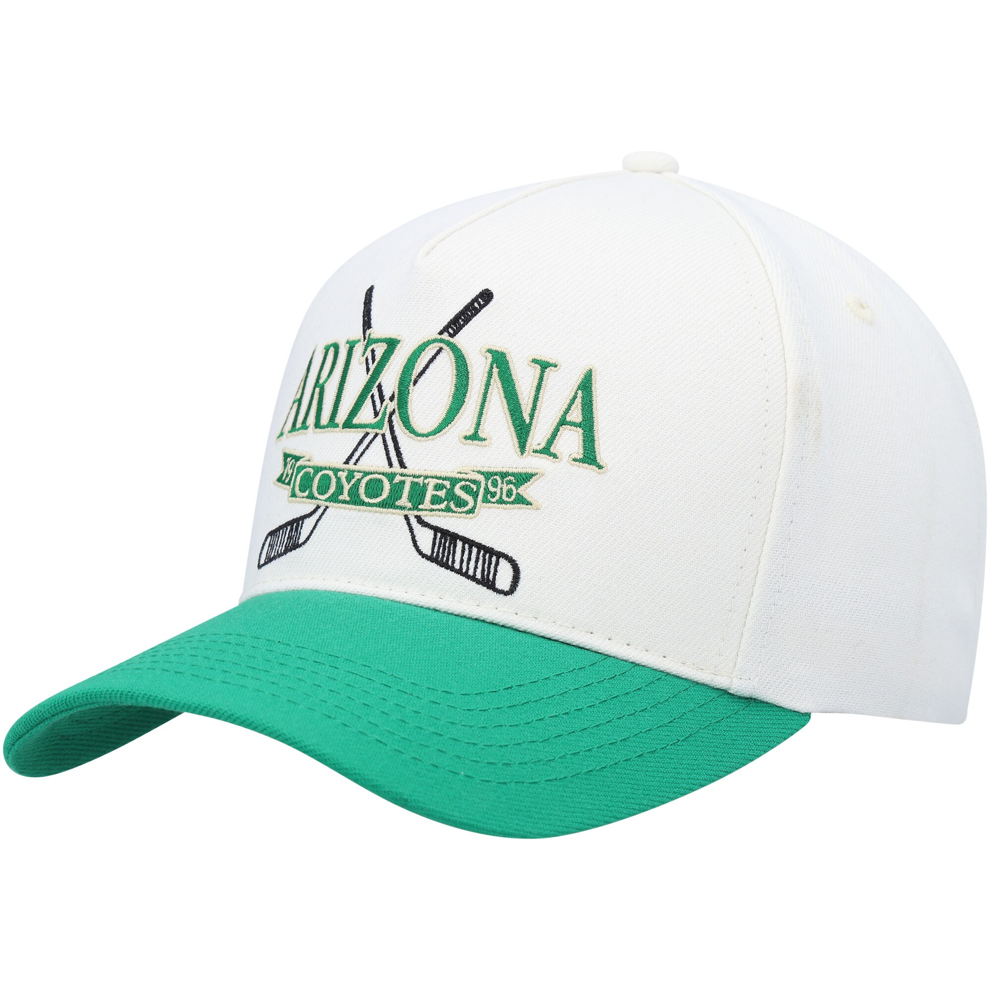 Men's Arizona Coyotes  White Sticks Adjustable Hat | NHL Shop