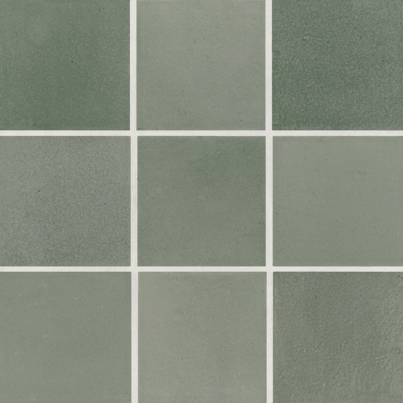 Celine 4" x 4" Matte Porcelain Floor & Wall Tile in Sage | Bedrosians Tile & Stone