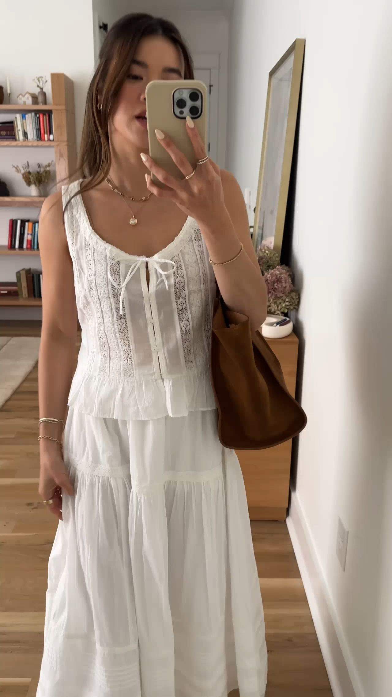Sizing info:
•Top size XS
•Skirt size XXS petite 

petite fashion, get dressed with me, outfit inspiration, ootd, nashville outfit, Nashville influencer, petite style, vacation style, casual outfits, mom style, petite skirt, spring outfits, spring outfit info, spring skirt, spring outfit idea, spring top, spring bag, spring shoes, spring sandals, maxi skirt, white tank,  
@abercrombie 
 

#LTKPetite #LTKSeasonal #LTKFestival