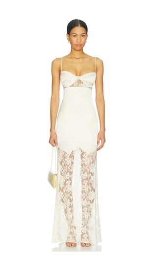 Marcy Maxi Dress in Ivory | Revolve Clothing (Global)