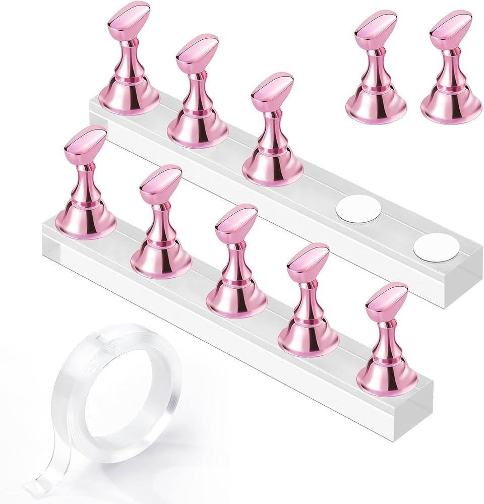 Makartt Nail Stand for Nails Art Display Practice Nail Holder for Painting Nails Stand for False ... | Amazon (US)