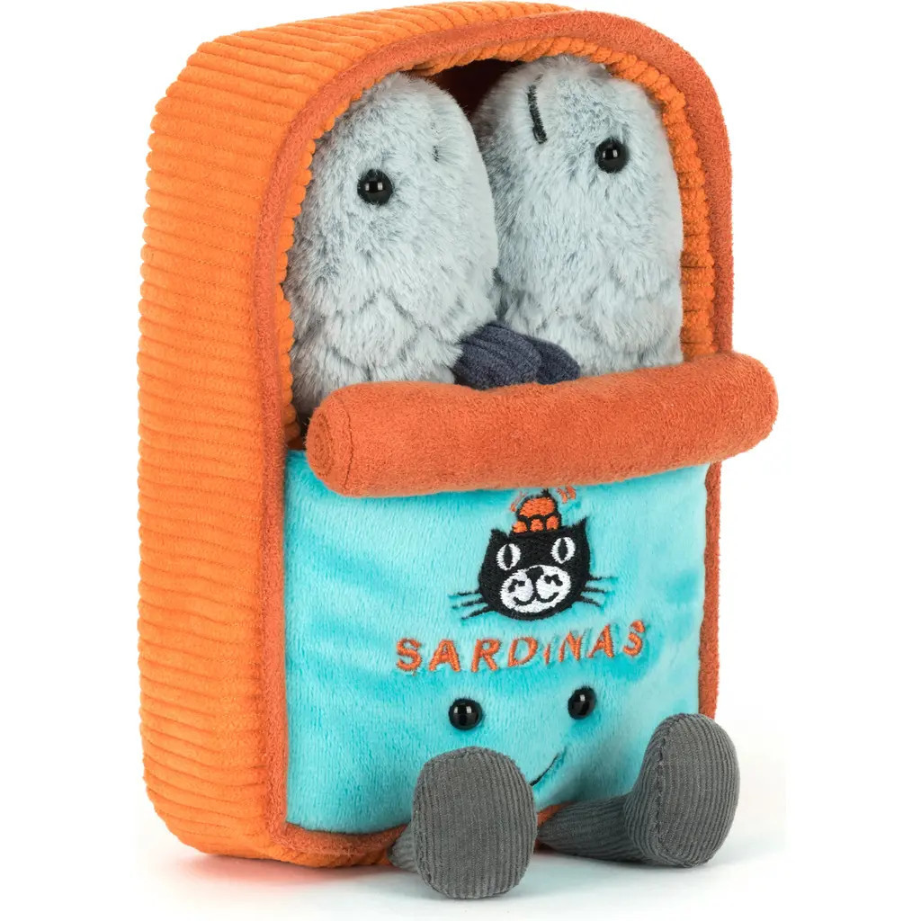 Jellycat Amuseables Sardine Tin Plush Toy in Grey at Nordstrom | Nordstrom