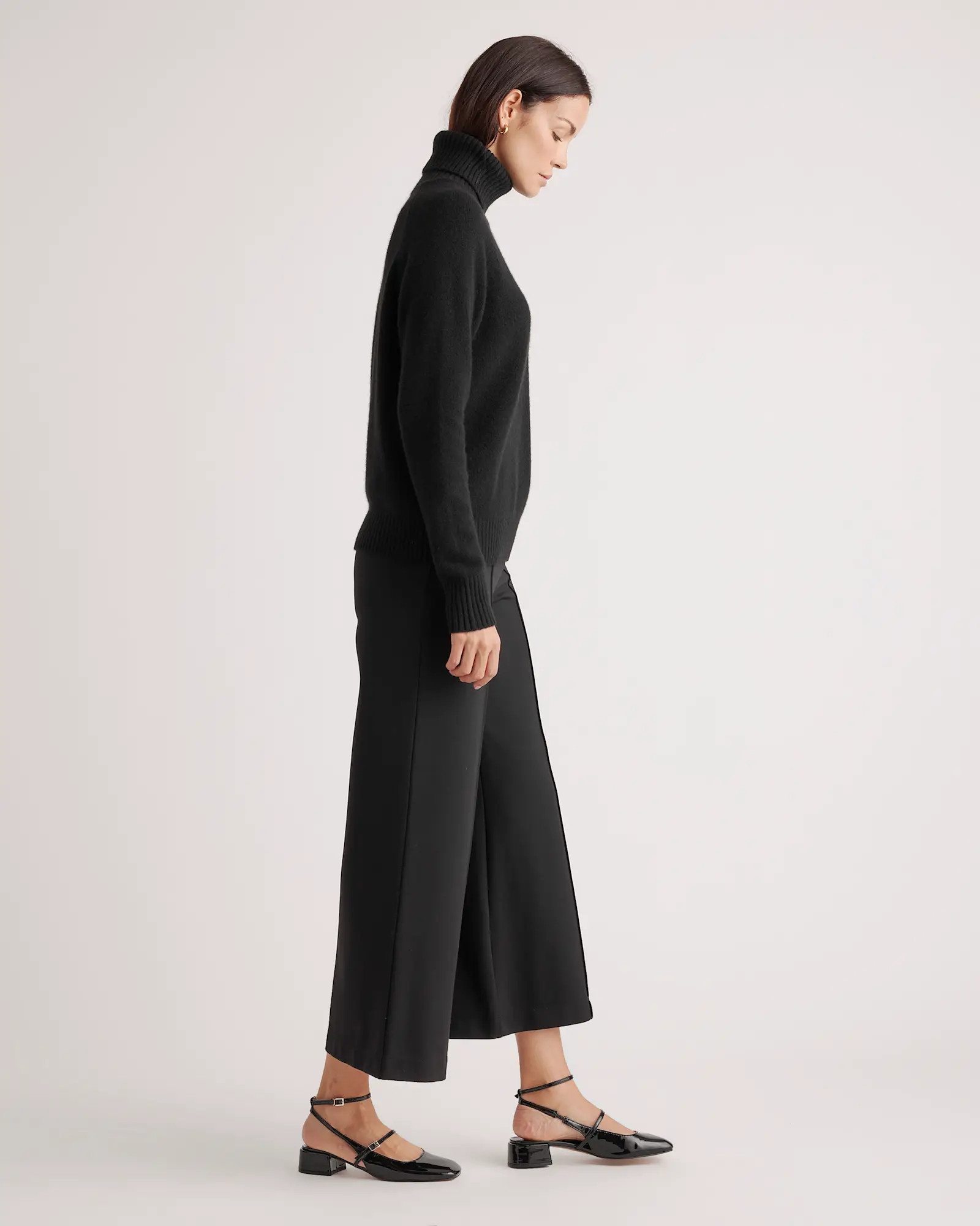 100% Yak Wool Turtleneck Sweater in Black | Quince