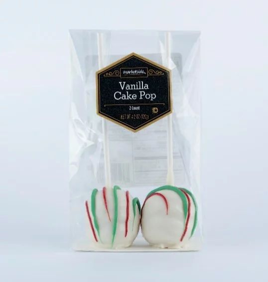 Marketside Christmas Vanilla Cake Pops, 4.2 oz, 2ct - Walmart.com | Walmart (US)