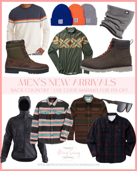 Men’s New Arrivals from Back Country 

Use code MMSM15 for 15% off, some exclusions apply (full price items only, one time use).

Wind jacket | The North Face boots | fleece gaiter | Goodr sunglasses | flannel Sherpa lined jacket | sweatshirt | fall outfits | fall fashion |  flannel shirt | beanies | fleece shirt | Timberland waterproof boots 

#LTKstyletip #LTKSeasonal #LTKmens