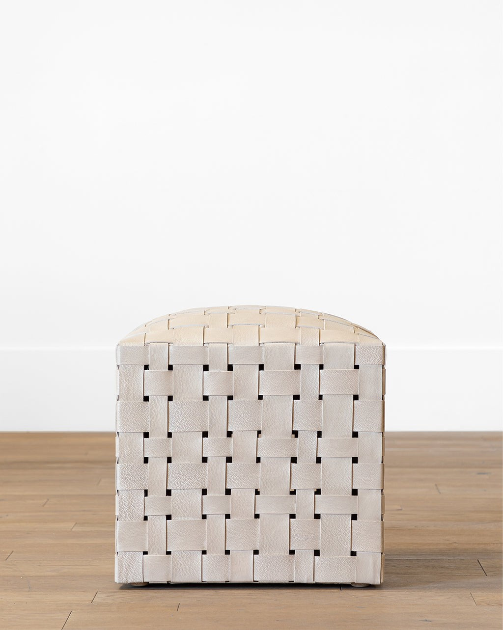 Ackley Leather Ottoman | McGee & Co.