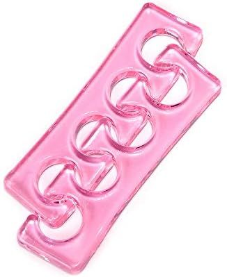 Toe Separators Flexible Soft Silicone Finger Toe Spacers for Nail Polish Pedicure Tools (Pink) | Amazon (US)