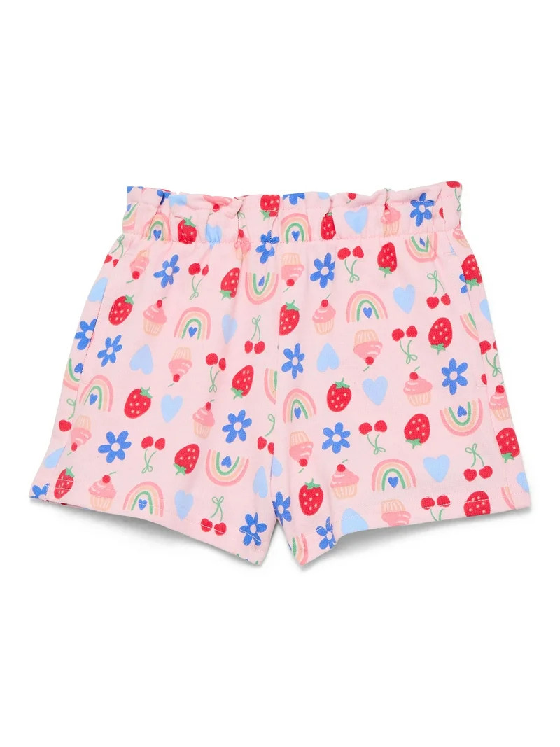 Wonder Nation Toddler Girls Pull On Knit Shorts, Sizes 18M-5T | Walmart (US)