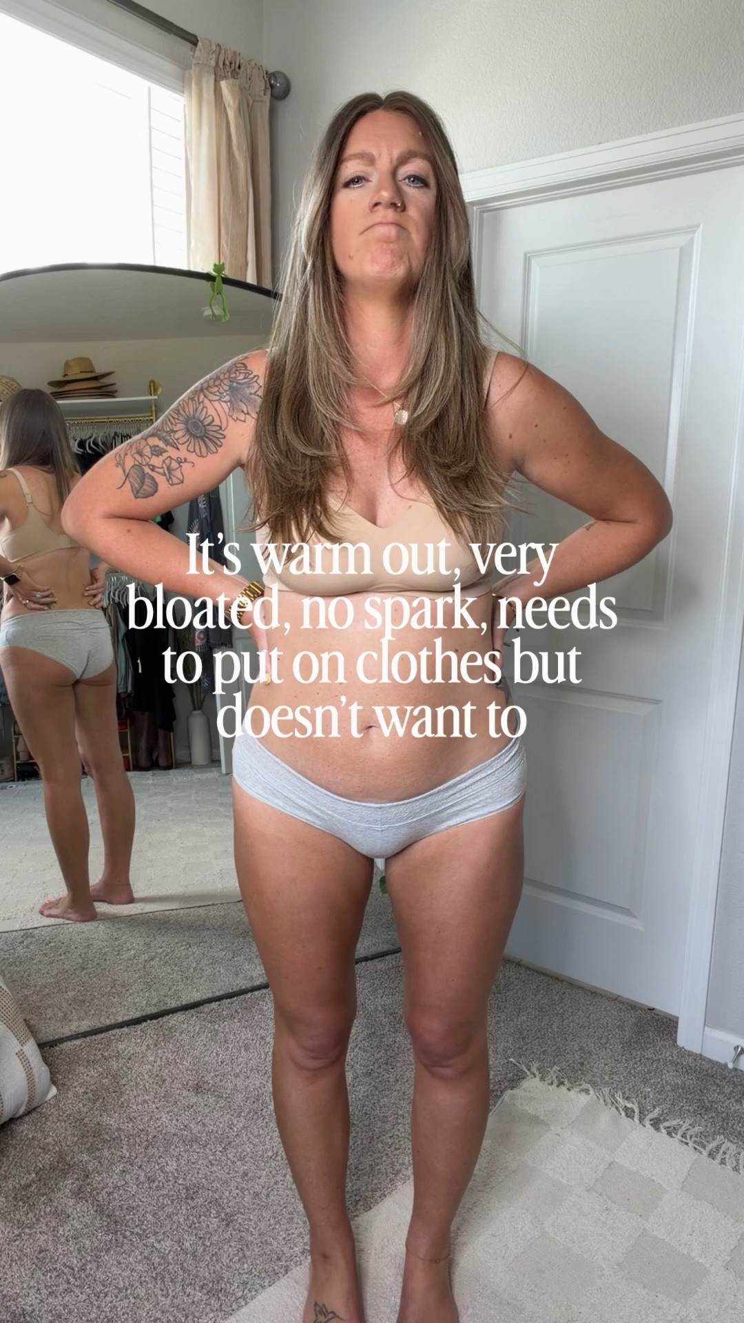 Large bra & underwear, medium top (on sale!) medium shorts, 11/11.5 sandals (made from recycled plastic) 

#LTKTall #LTKOver40