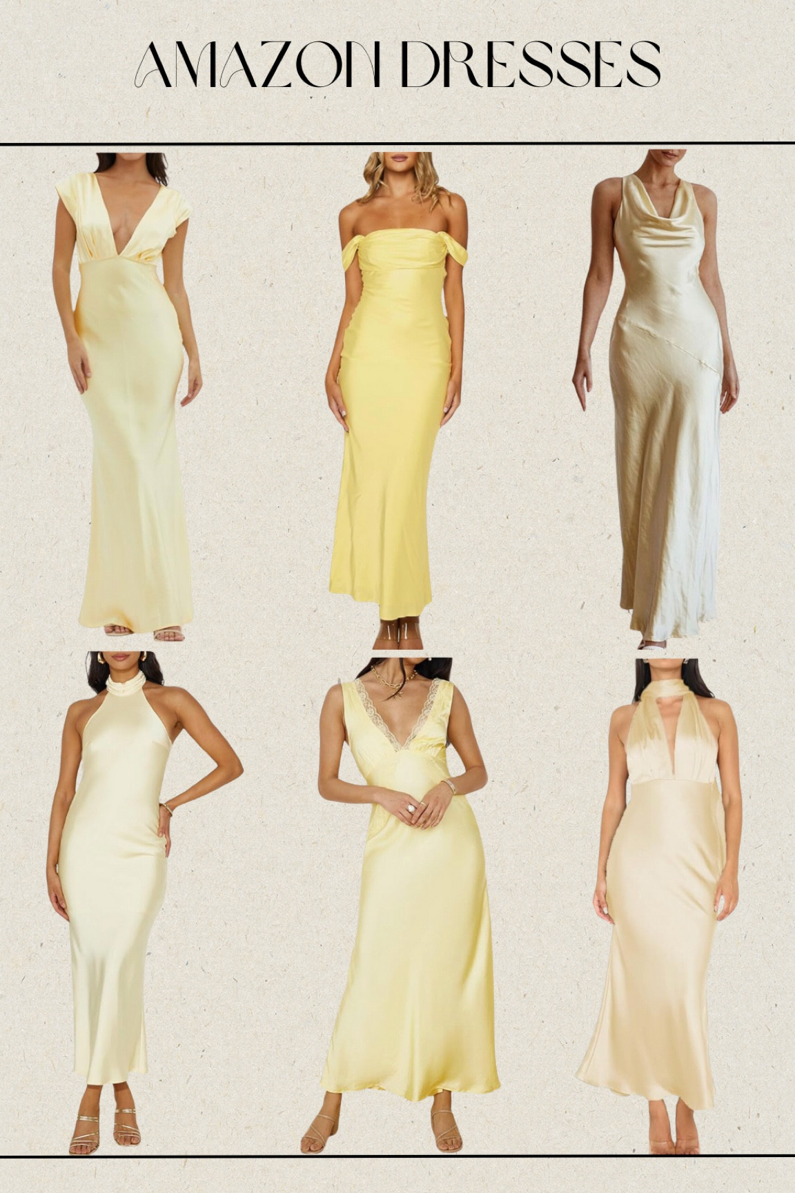Wedding guest dress, formal dress, satin dress, cocktail dress, midi dress, maxi dress, Amazon wedding guest dress, Amazon dresses, yellow dress 

#LTKWedding #LTKFindsUnder50 #LTKSeasonal