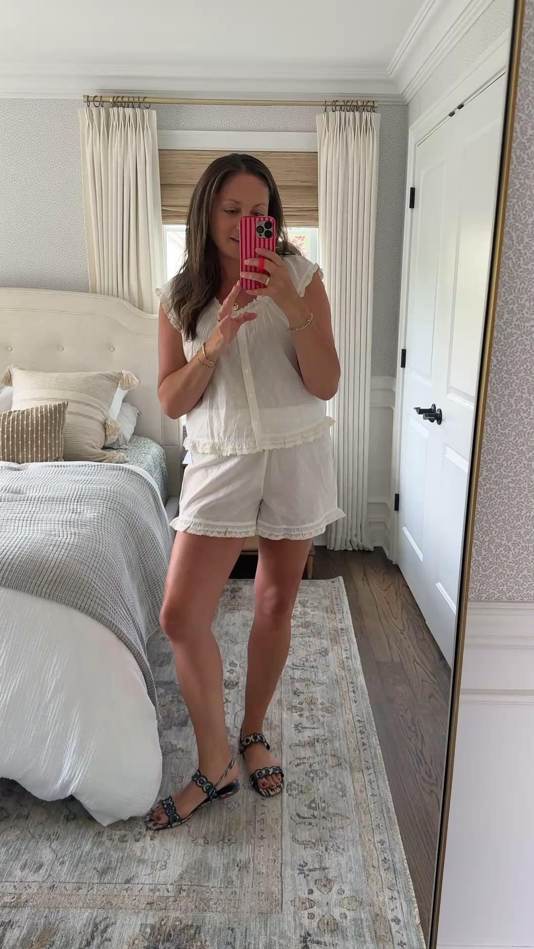 Just the cutest matching set! Lightweight, lined and so perfect for summer. Wore this all day long today in the crazy heat and felt so good!

#LTKootd #LTKdayinmylife #LTKvlog