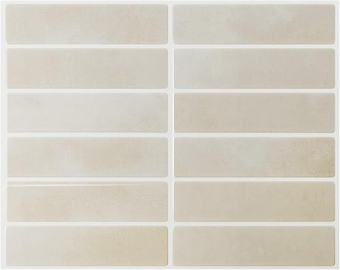 Peel and Stick Backsplash 10-Sheets of 11.42'' x 9'' Self-Adhesive Peel and Stick 3D Wall Tile fo... | Amazon (US)