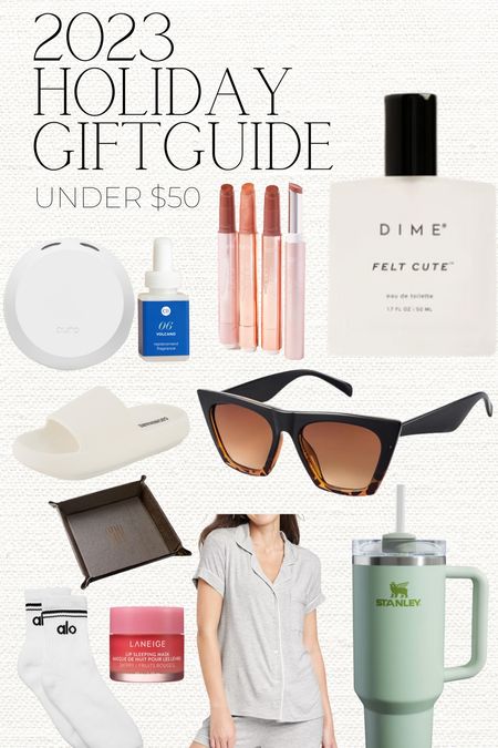 2023 GIFT GUIDE: under $50!

Unwrapping joy without breaking the bank! 🎁✨ Discover budget-friendly delights under $50, including the alluring DIME Beauty perfume (code LAURAELIZABETH20 for an extra treat), chic Amazon sunglasses, cloud-like slippers, a durable Stanley tumbler, and cozy Target PJs. Because thoughtful gifts don't need a hefty price tag! 💖🕶️🩴☕🛌 #GiftsUnder50 

#LTKfindsunder100 #LTKGiftGuide #LTKfindsunder50