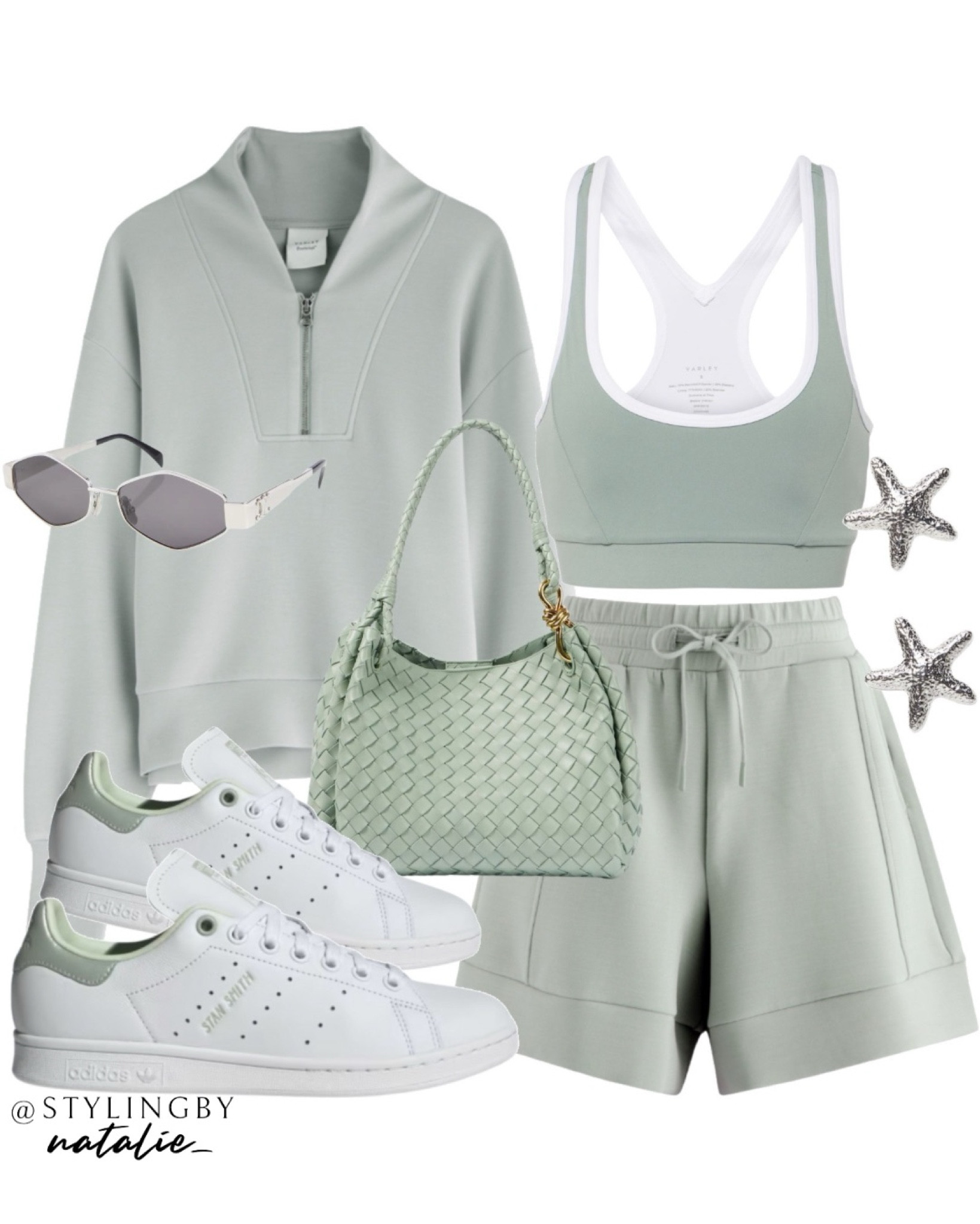 Athleisure, zip up sweatshirt, shorts, adidas Stan smith, sports bra. Tenniscore, tennis chic, airport outfit, travel outfit.

#LTKfitness #LTKtravel #LTKstyletip