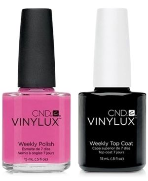 Creative Nail Design Vinylux Hot Pop Pink Nail Polish & Top Coat (Two Items), 0.5-oz, from Purebeauty Salon & Spa | Macys (US)