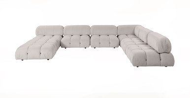Mario Bellini Loveseat & Ottoman | Configuration H | Manhattan Home Design