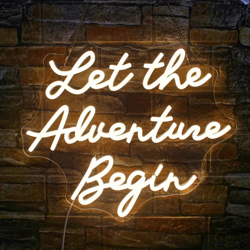 1pc Let The Adventure Begin Neon Sign, For Wall Decor, CLUB Party Neon Light, Shop Home Bedroom C... | Temu Affiliate Program