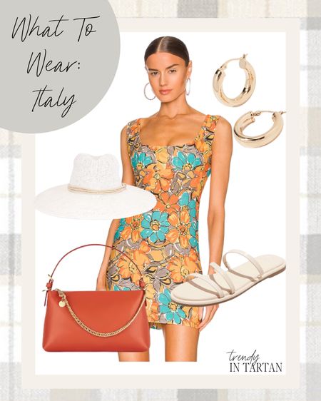 What to wear to Italy!

Mini dress, floral dress, straw hat, gold hoop earrings, purse, sandals  

#LTKSeasonal #LTKstyletip #LTKfit