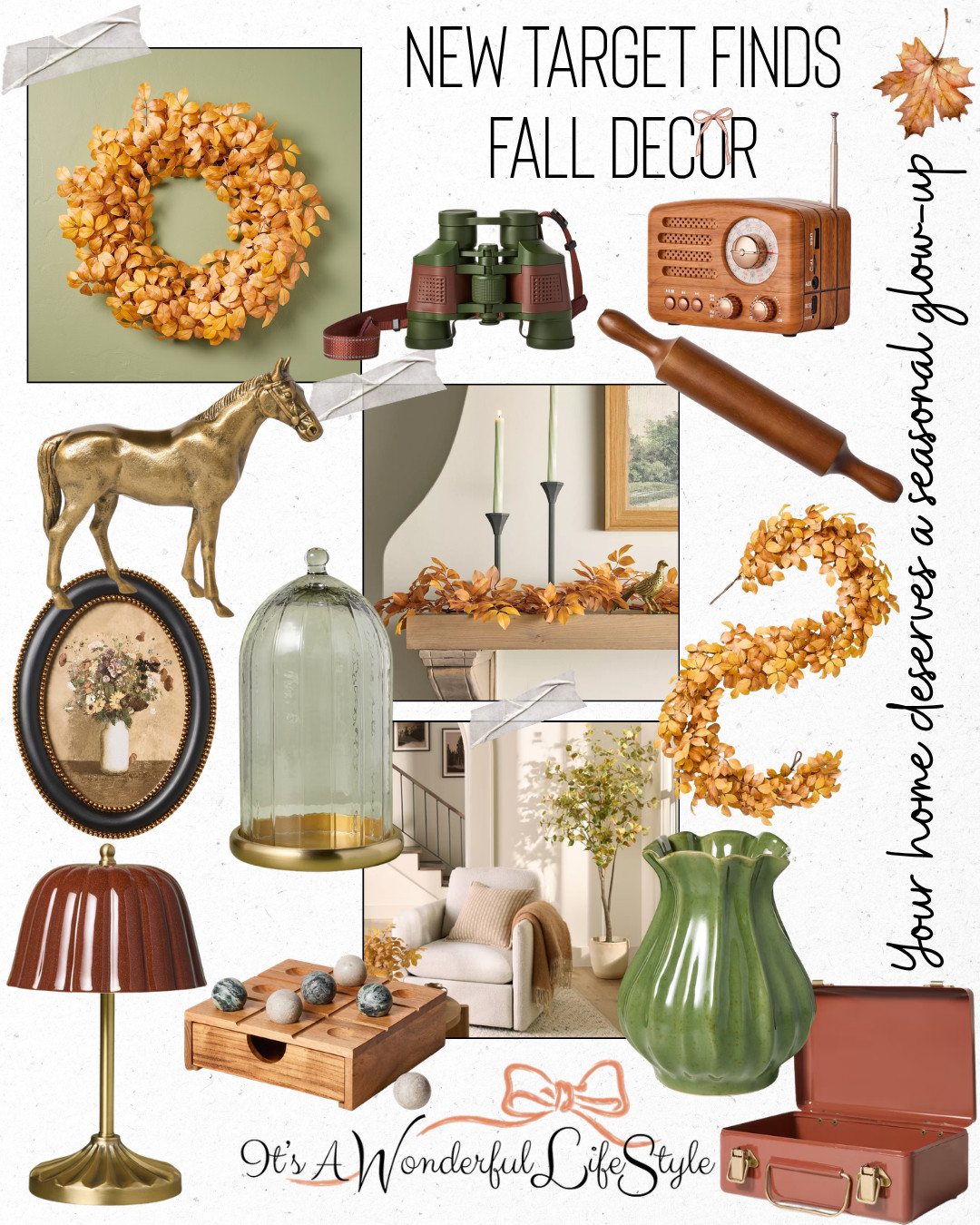 Target understood the assignment for fall! 🍂🎯 These new finds are giving cozy, vintage charm, and I want every single one! Which piece would you grab first? Save this post, follow for more seasonal finds, and shop everything through my LTK! 🤎🏡✨

@target #targetfinds 

 #LTKSeasonal #LTKHome