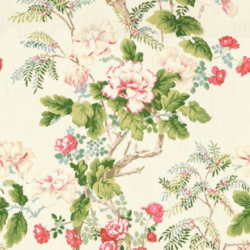 Lee Jofa Chinese Peony Rose Fabric | DecoratorsBest | DecoratorsBest
